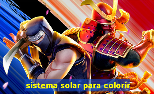 sistema solar para colorir